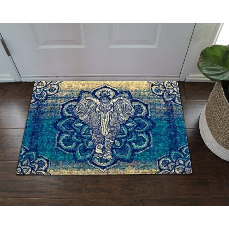 Blue Elephant Bohemian Mandala CL25100010MDD Non-slip Door mats