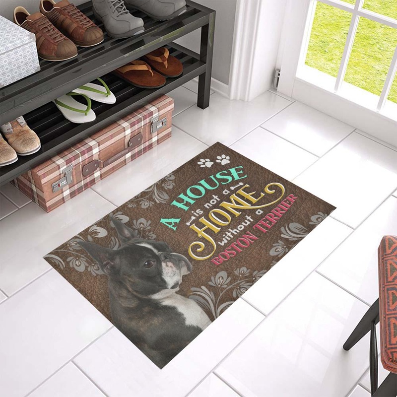 Boston Terrier CL02110057MDD Non-slip Door mats