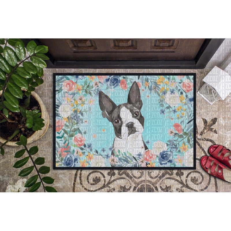Boston Terrier CL22110188MDD Non-slip Door mats