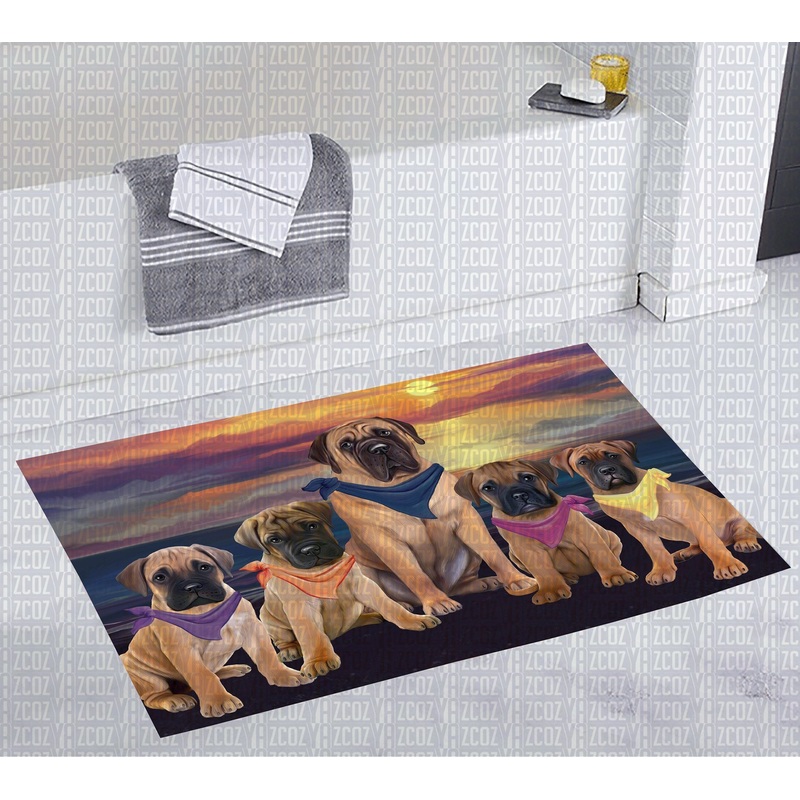 Bull Mastiff Sunset Beach CL20110568MDD Non-slip Door mats