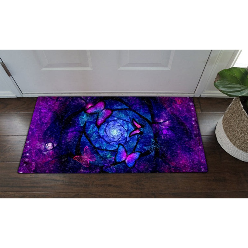 Butterfly Violet HN22100029D Non-slip Door mats