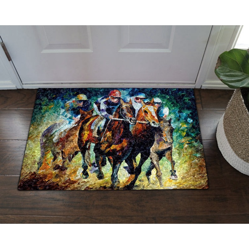 Horse Racing DV19100044D Non-slip Door mats