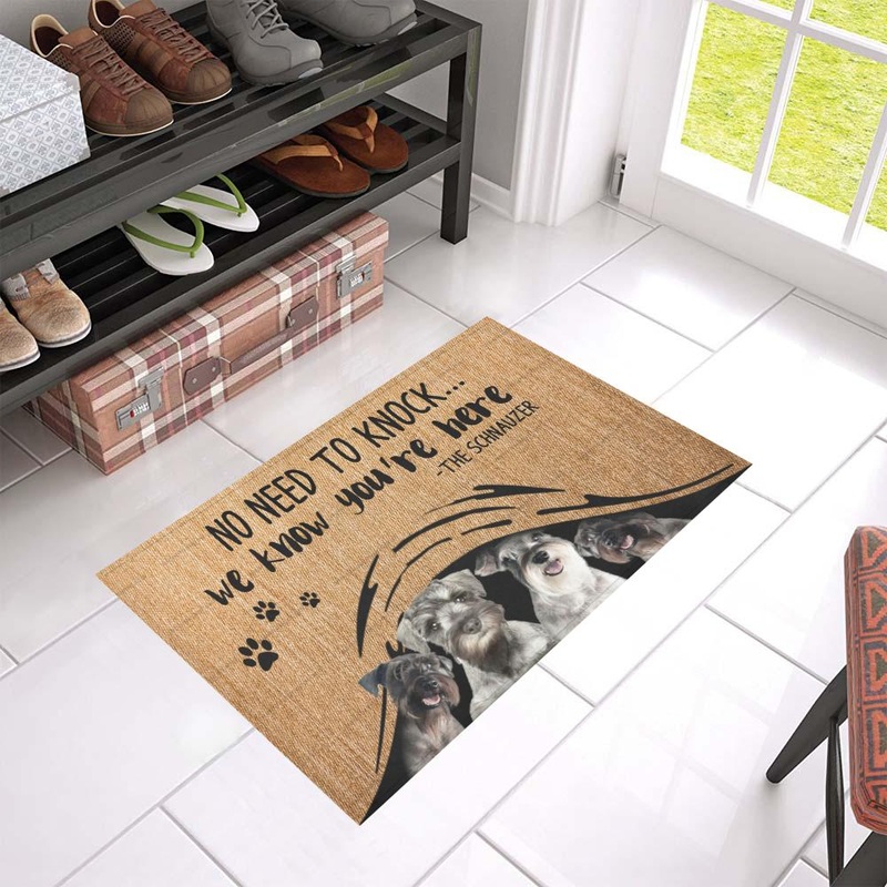 Miniature Schnauzer CL02110320MDD Non-slip Door mats
