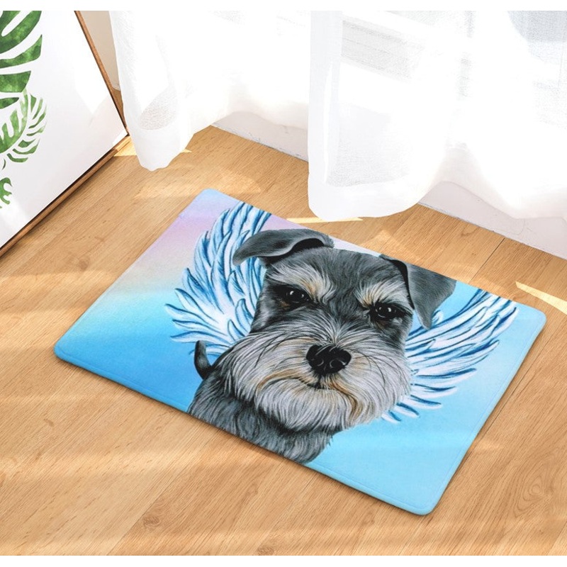 Miniature Schnauzer CL300933MDD Non-slip Door mats