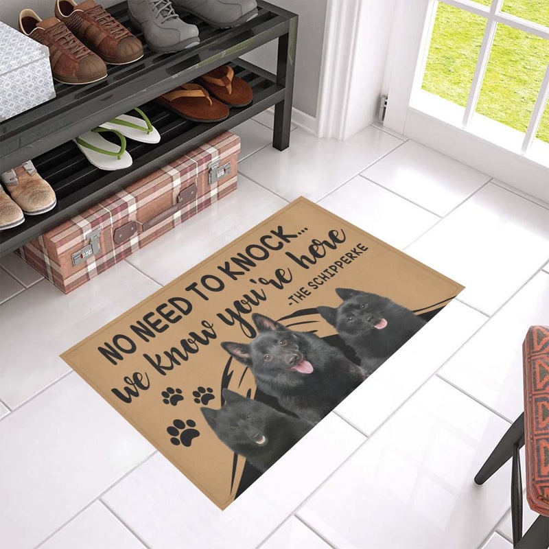Schipperke CL09100170MDD Non-slip Door mats