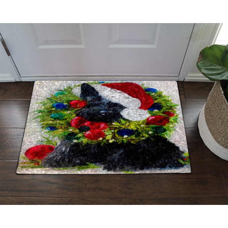Scottish Terrier Dog NT21100134D Non-slip Door mats