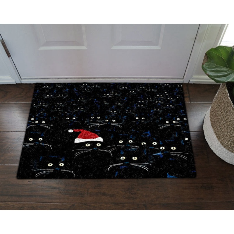 Cat Christmas DV29100020D Non-slip Door mats