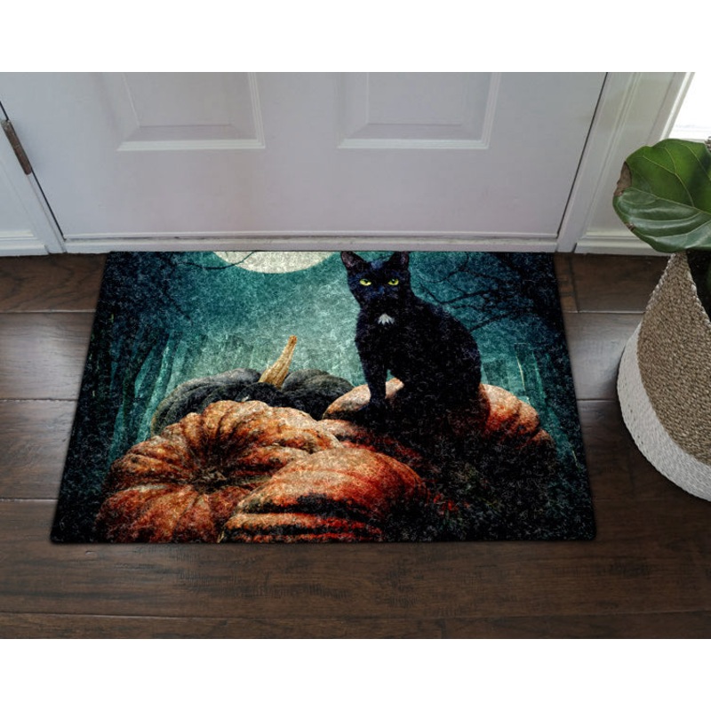 Cat Halloween HN280904D Non-slip Door mats