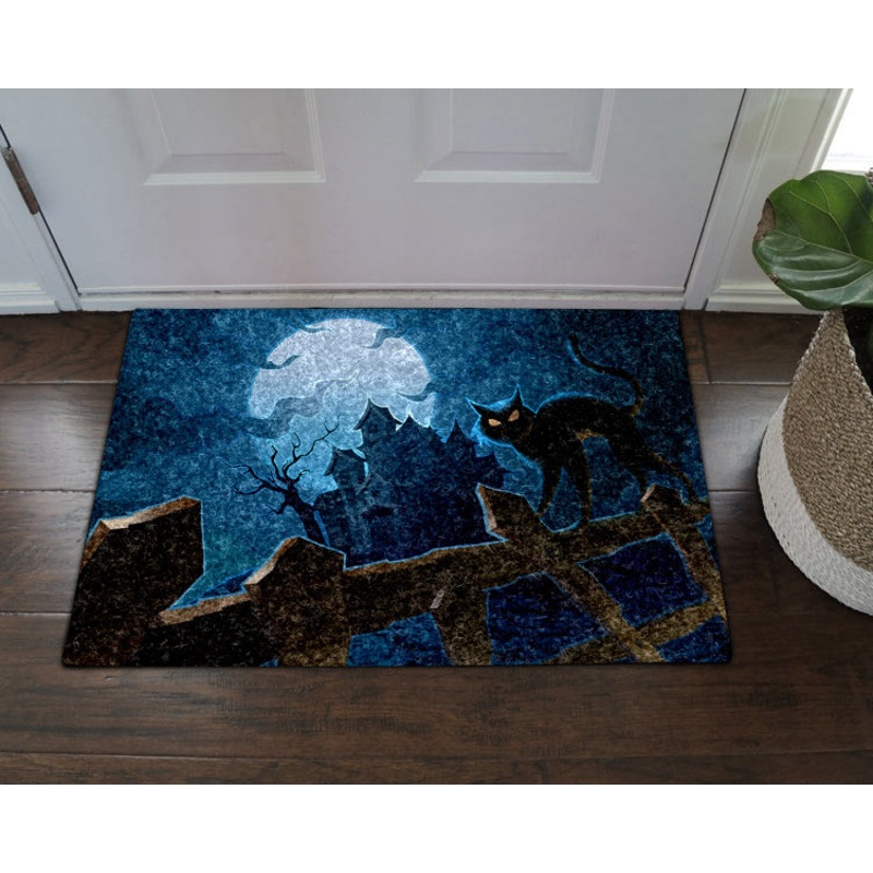 Cat Halloween TN200807MM Non-slip Door mats