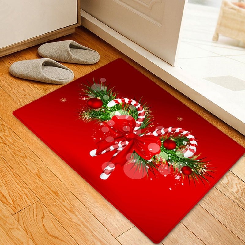 Christmas Candy Cane CLH091045D Non-slip Door mats