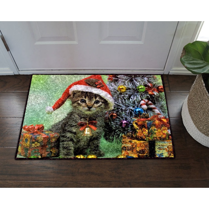 Christmas Cat NT21100046D Non-slip Door mats