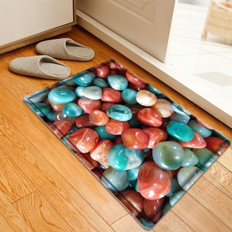 Colorful Agate Stone CLH0910161D Non-slip Door mats