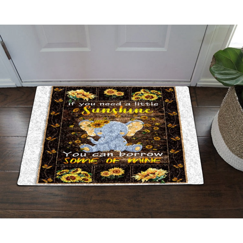 Elephant Sunflower CL19100190MDD Non-slip Door mats