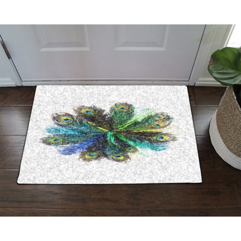 Feather Peacock CL19100197MDD Non-slip Door mats