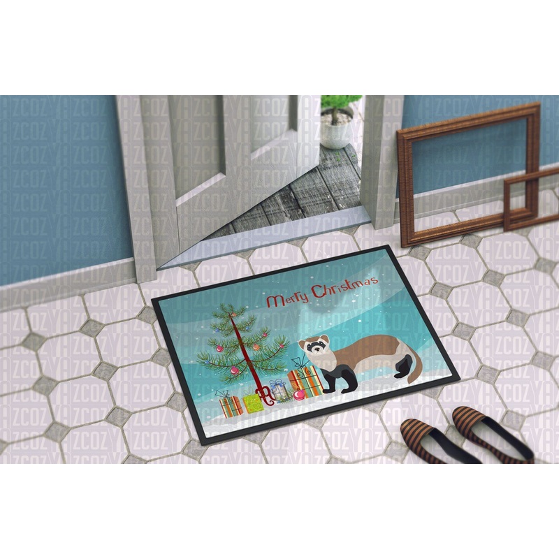 Ferret Christmas CL21110112MDD Non-slip Door mats