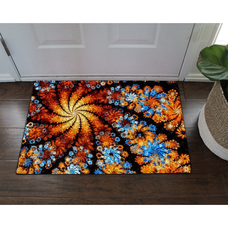 Flower Colorful HN03100026D Non-slip Door mats