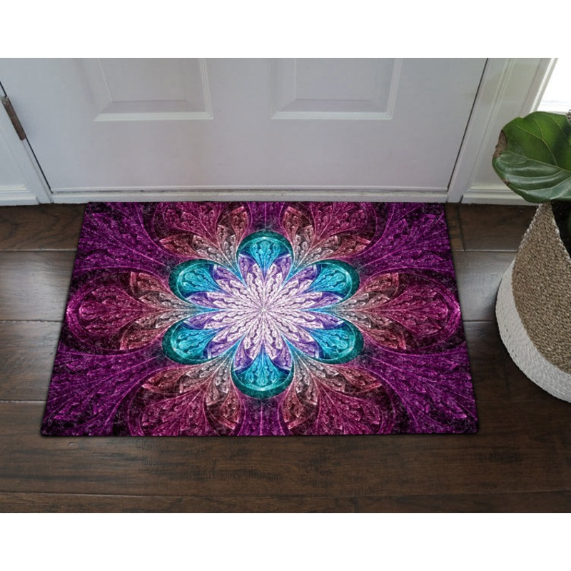Flower Fractal DV29100041D Non-slip Door mats
