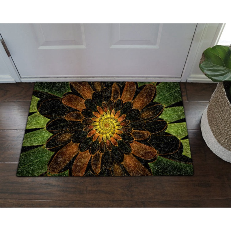 Fractal Flower VD16100134D Non-slip Door mats