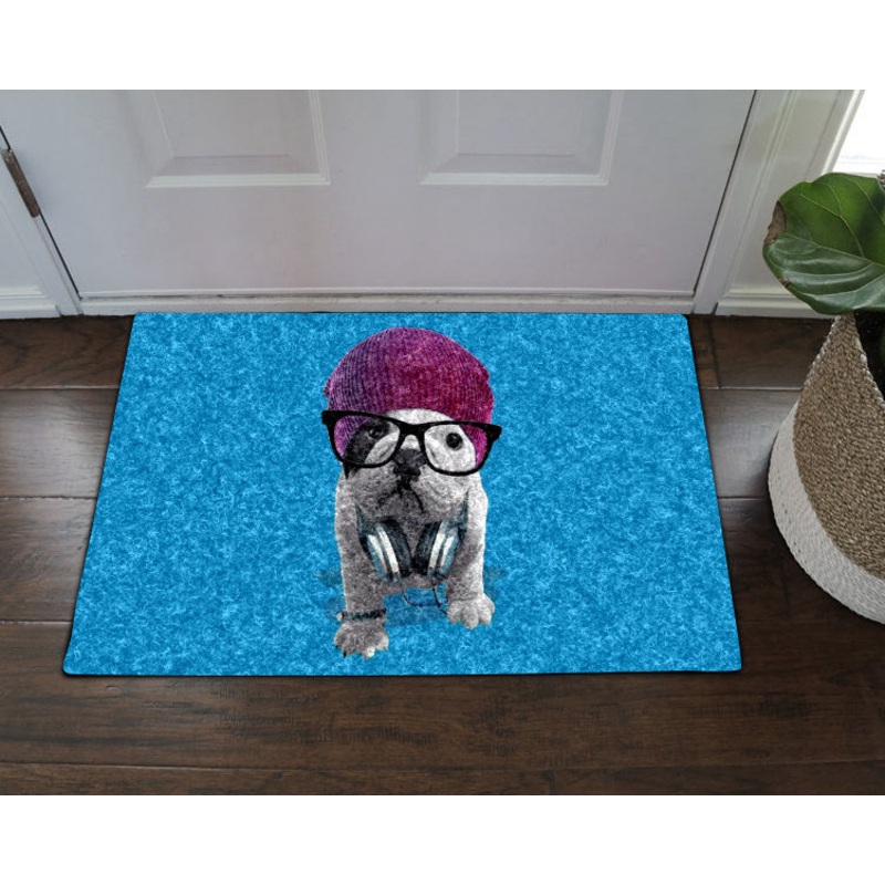 French Bulldog CL070812MDD Non-slip Door mats