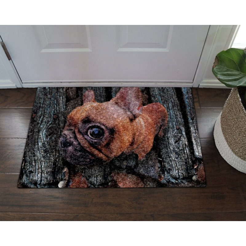 French Bulldog CL070814MDD Non-slip Door mats