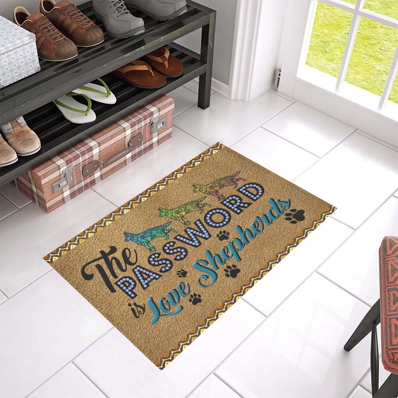 German Shepherd CL02110193MDD Non-slip Door mats