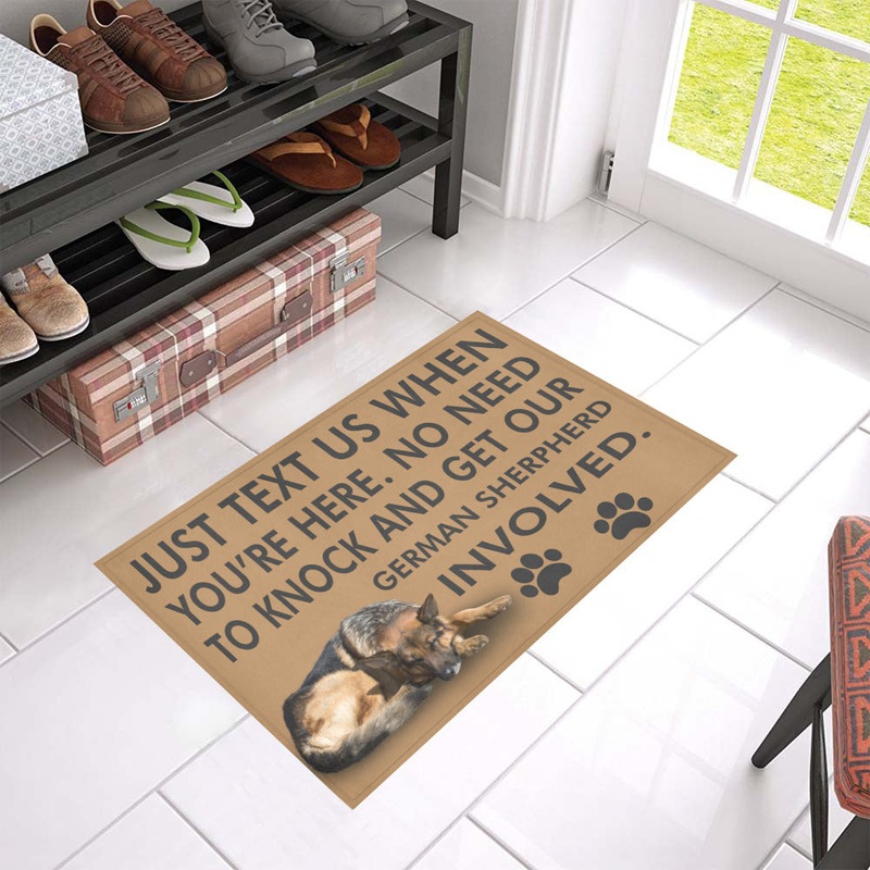 German Shepherd CL09100087MDD Non-slip Door mats