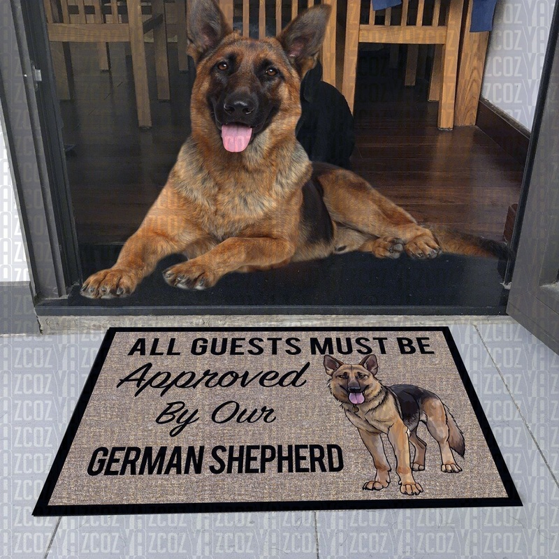 German Shepherd CL20110954MDD Non-slip Door mats