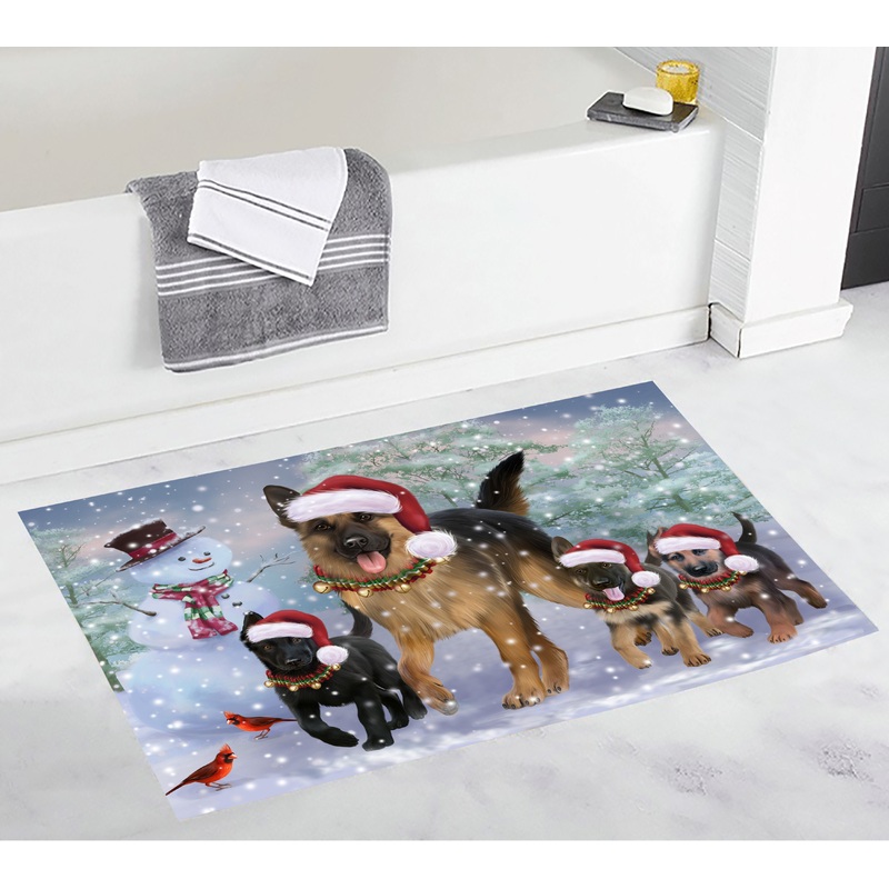 German Shepherd Dogs Running CL18110606MDD Non-slip Door mats
