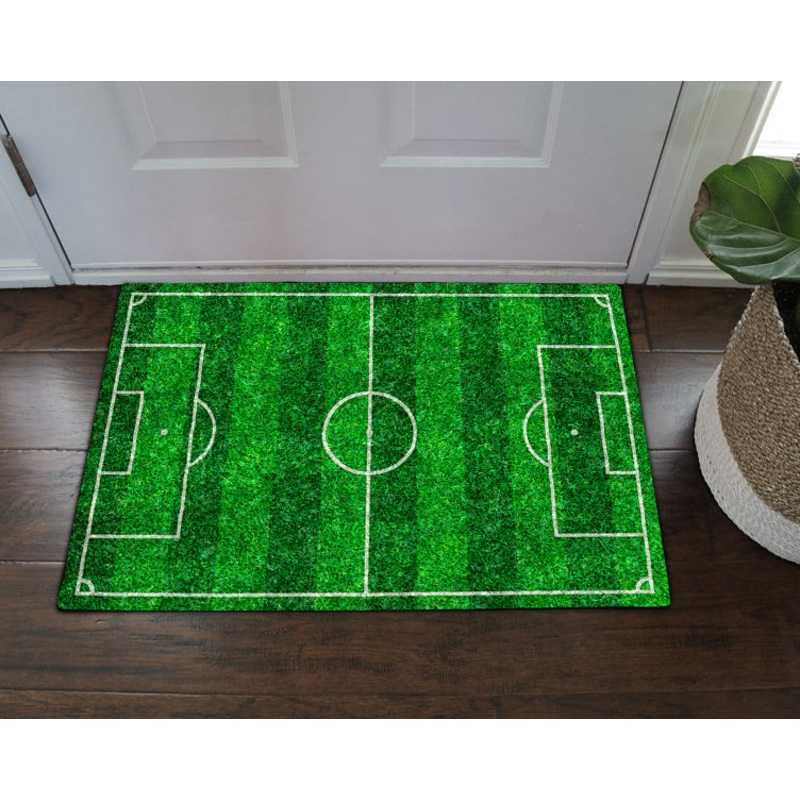 Green Soccer Field CLA1710131D Non-slip Door mats
