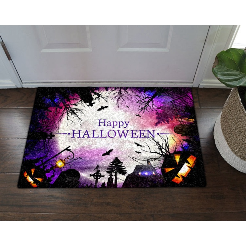 Happy Halloween HN250917D Non-slip Door mats