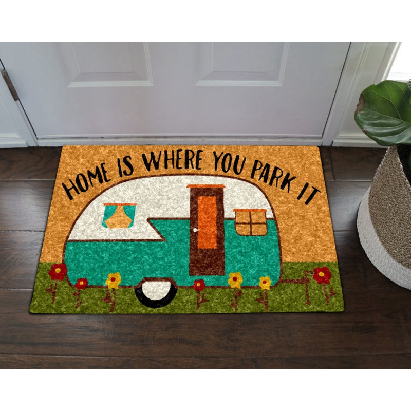 Home Is Where You Park It CLA1710100D Non-slip Door mats