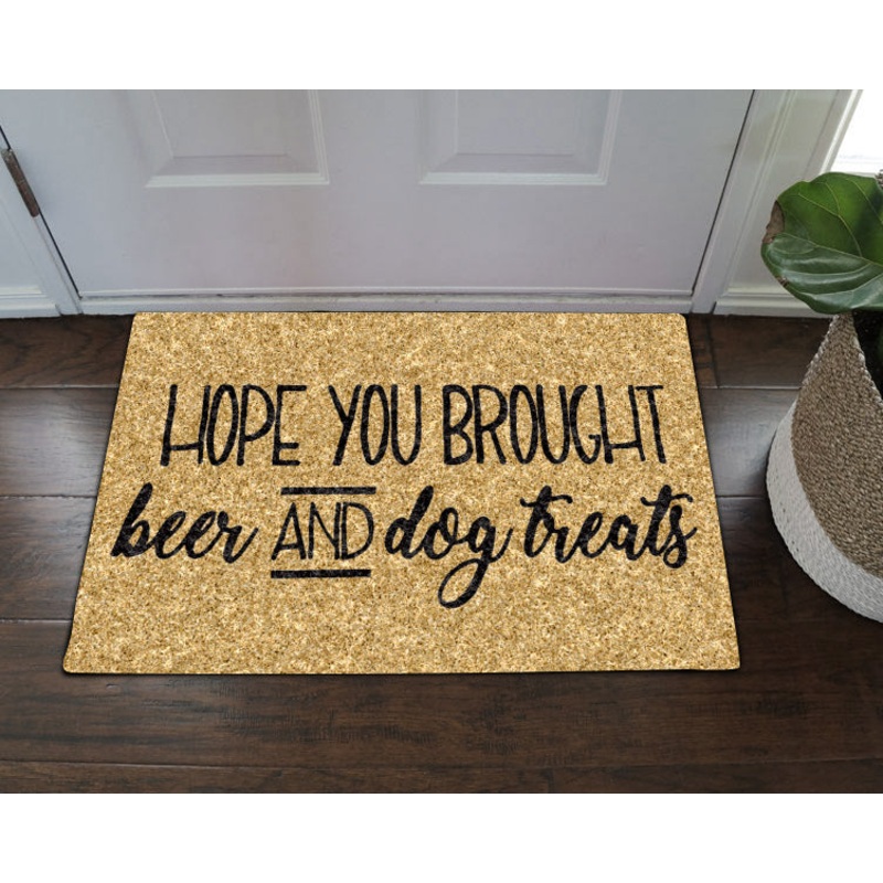 Hope You Brought Beer And Dog Treats CLA1710074D Non-slip Door mats