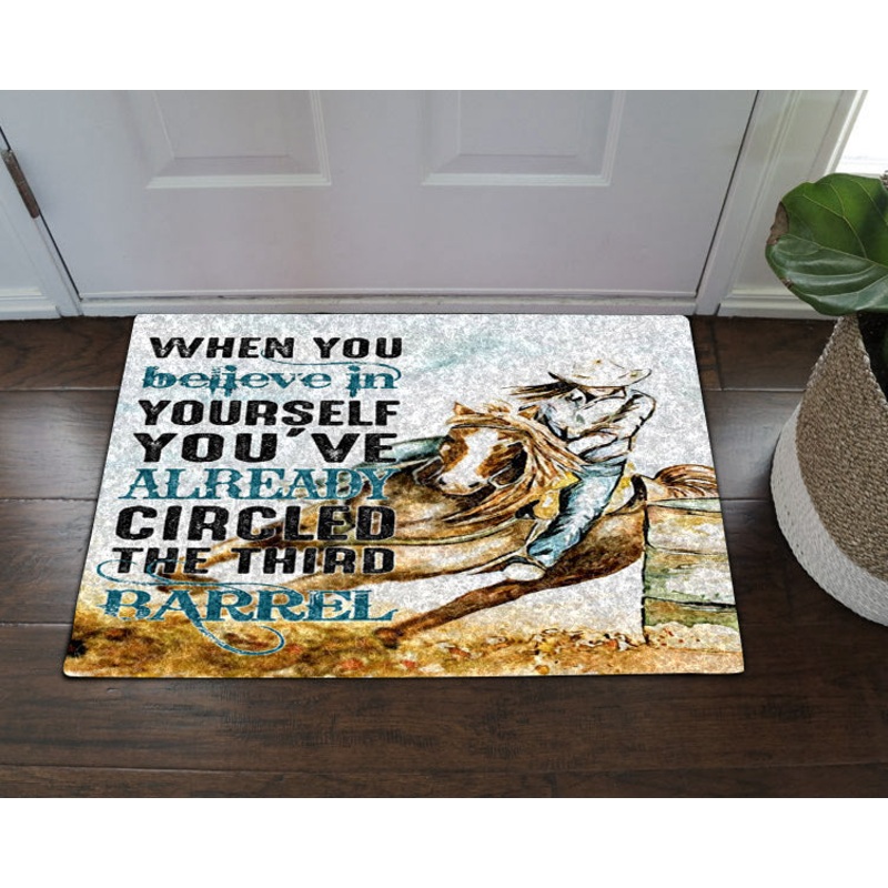 Horse Cowgirl CL18110644MDD Non-slip Door mats
