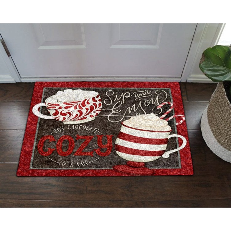 Hot Chocolate Cozy In A Cup HN0811101D Non-slip Door mats
