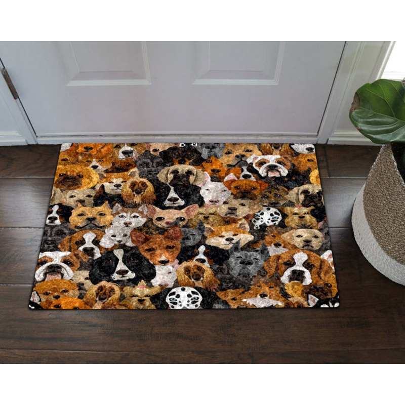 Husky Dalmatian Bulldog Schnuzer Spaniel NT190945D Non-slip Door mats