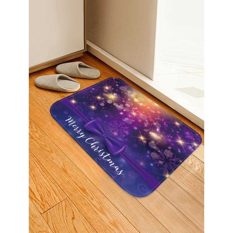 Merry Christmas Bowknot CLH0910209D Non-slip Door mats