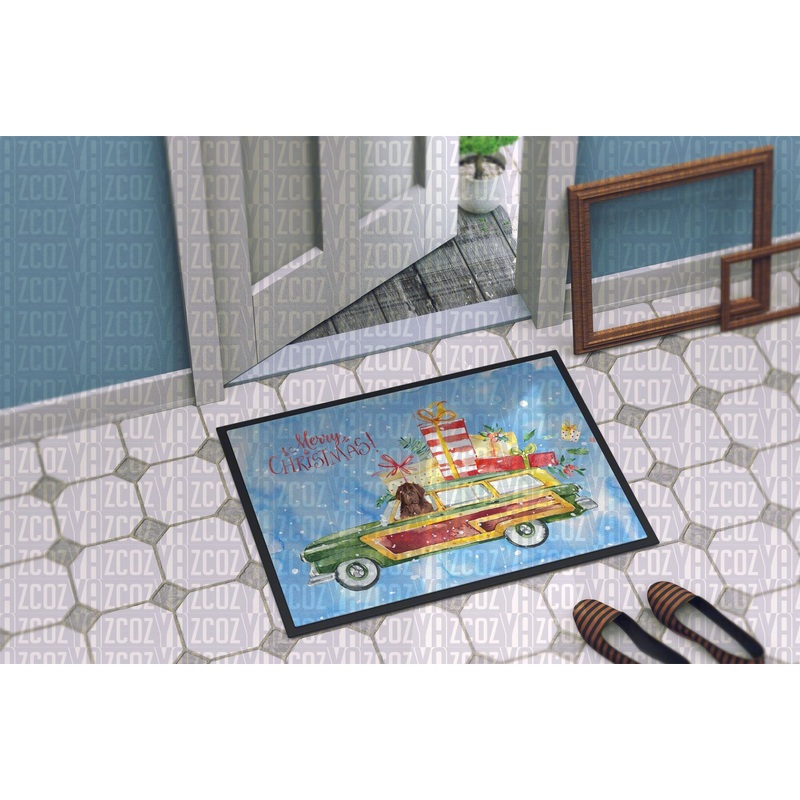 Merry Christmas Newfoundland CL22110629MDD Non-slip Door mats