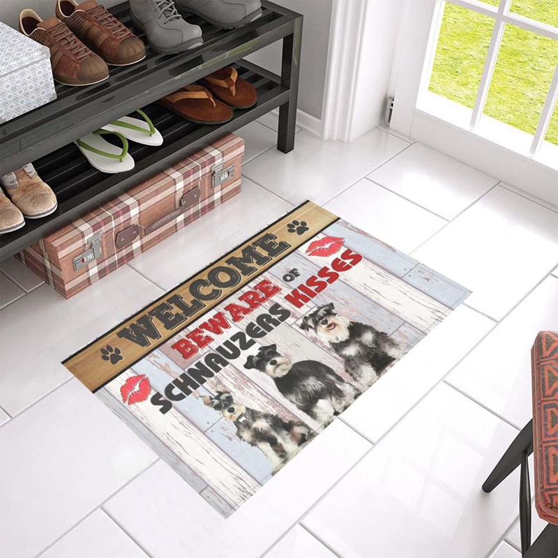 Miniature Schnauzer CL02110322MDD Non-slip Door mats