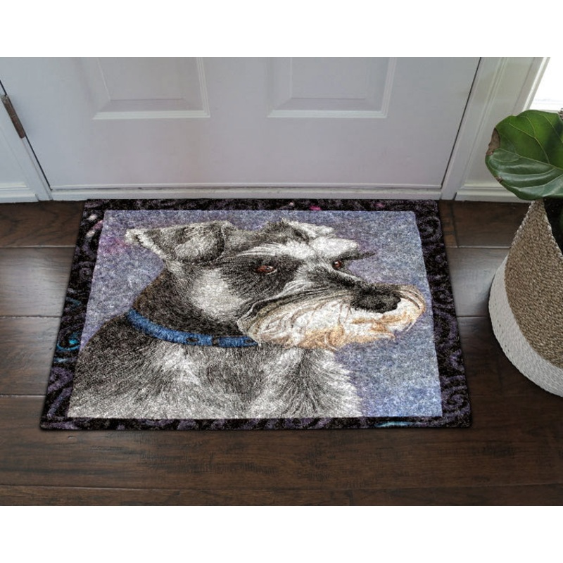 Miniature Schnauzer DV0611116D Non-slip Door mats