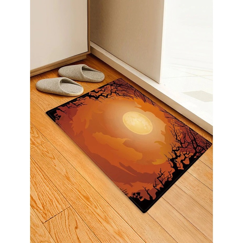 Moon Halloween CLH071079D Non-slip Door mats