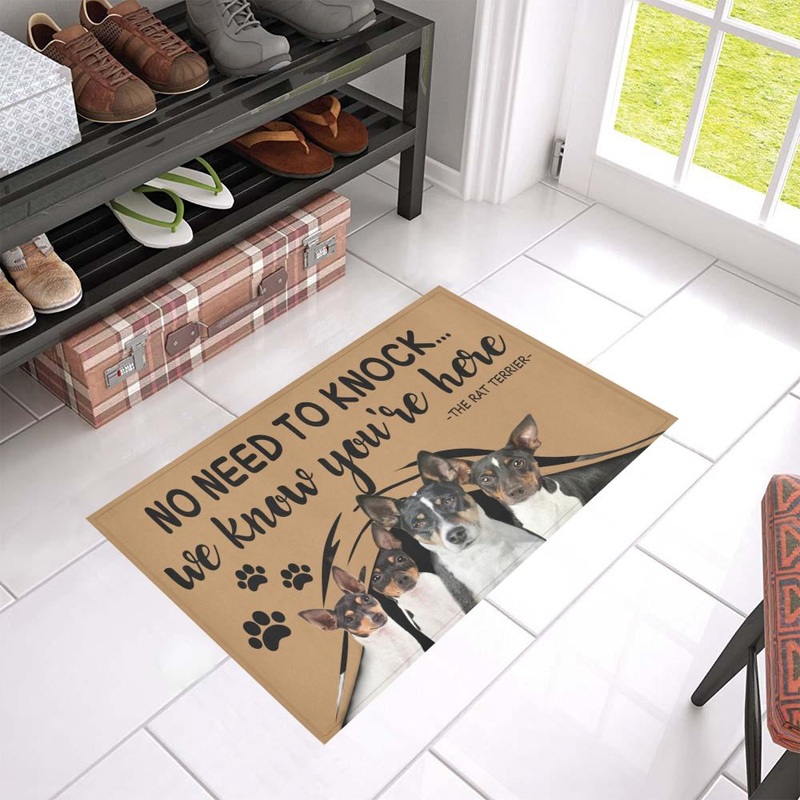 Rat Terrier CL09100165MDD Non-slip Door mats