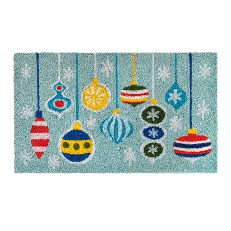 Retro Christmas Ornaments CLT051055R Non-slip Door mats