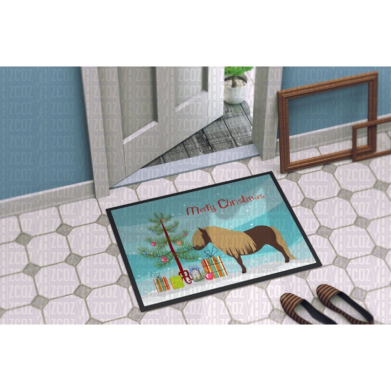 Shetland Pony Horse Christmas CL21110263MDD Non-slip Door mats