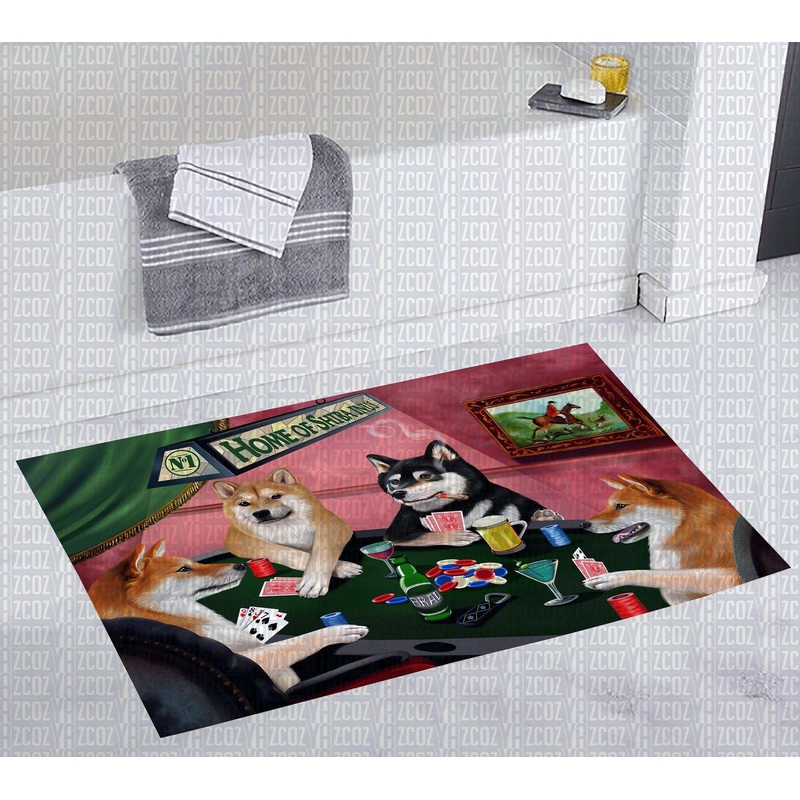 Shiba Inu CL20111582MDD Non-slip Door mats