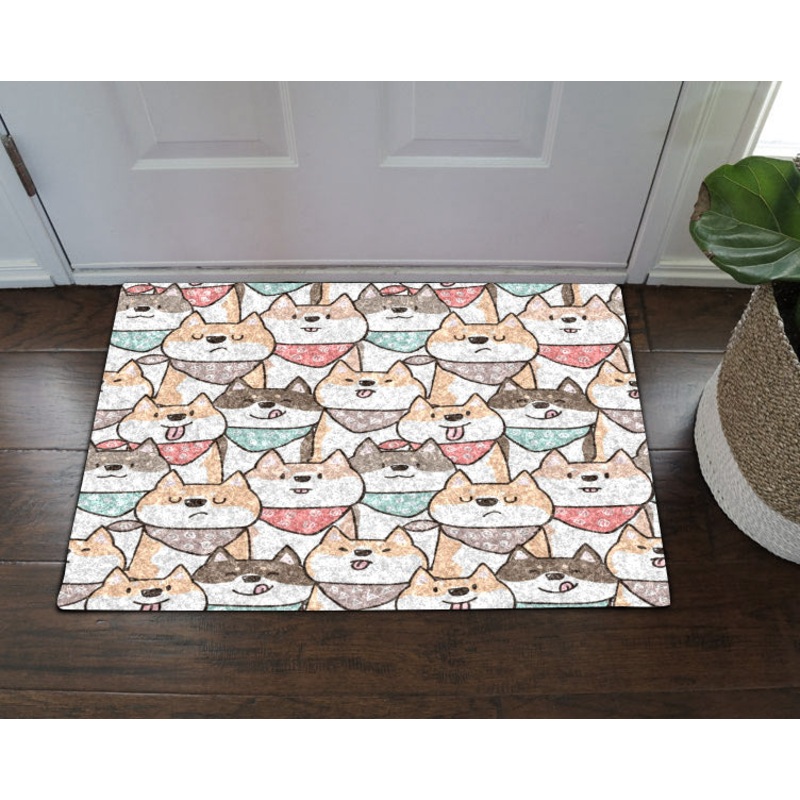 Shiba Inu NT190986D Non-slip Door mats