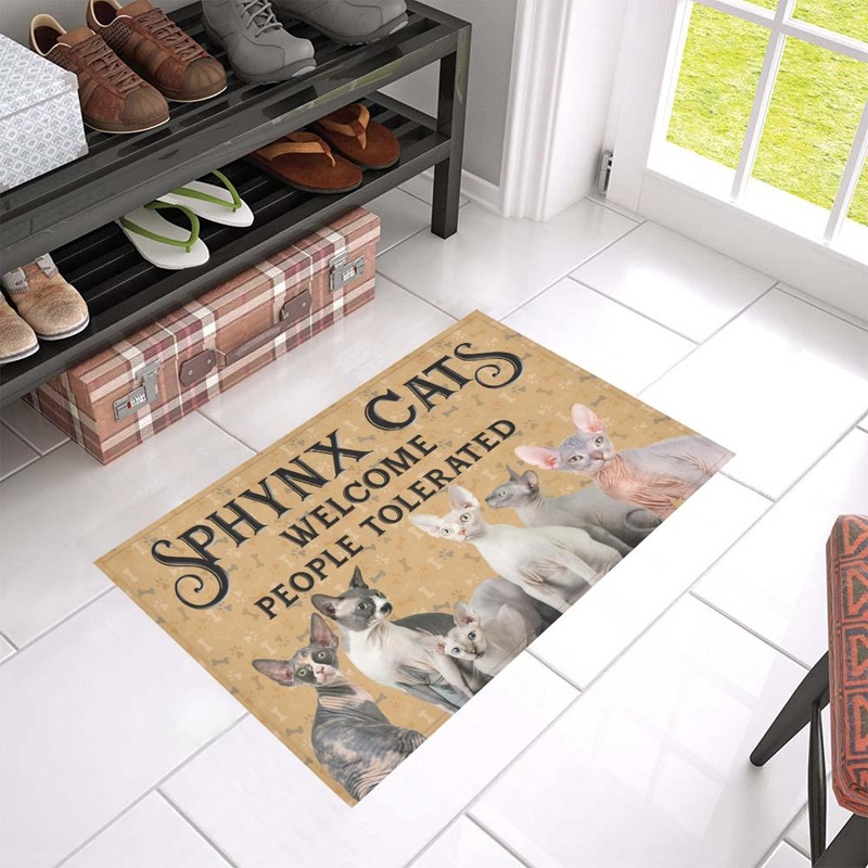 Sphynx Cat CL02110439MDD Non-slip Door mats