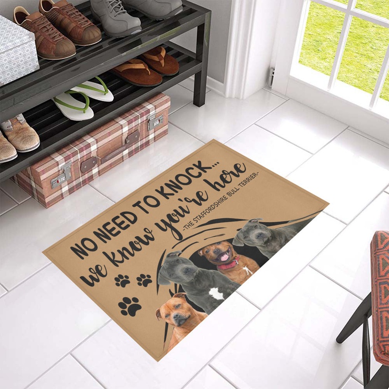 Staffordshire Bull Terrier CL09100184MDD Non-slip Door mats