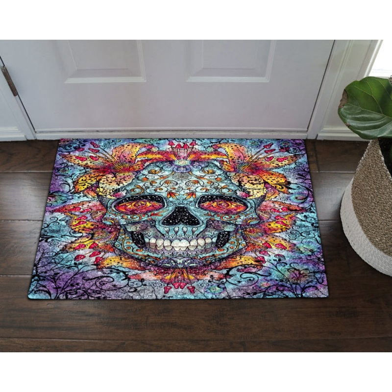 Sugar Skull NT18100156D Non-slip Door mats