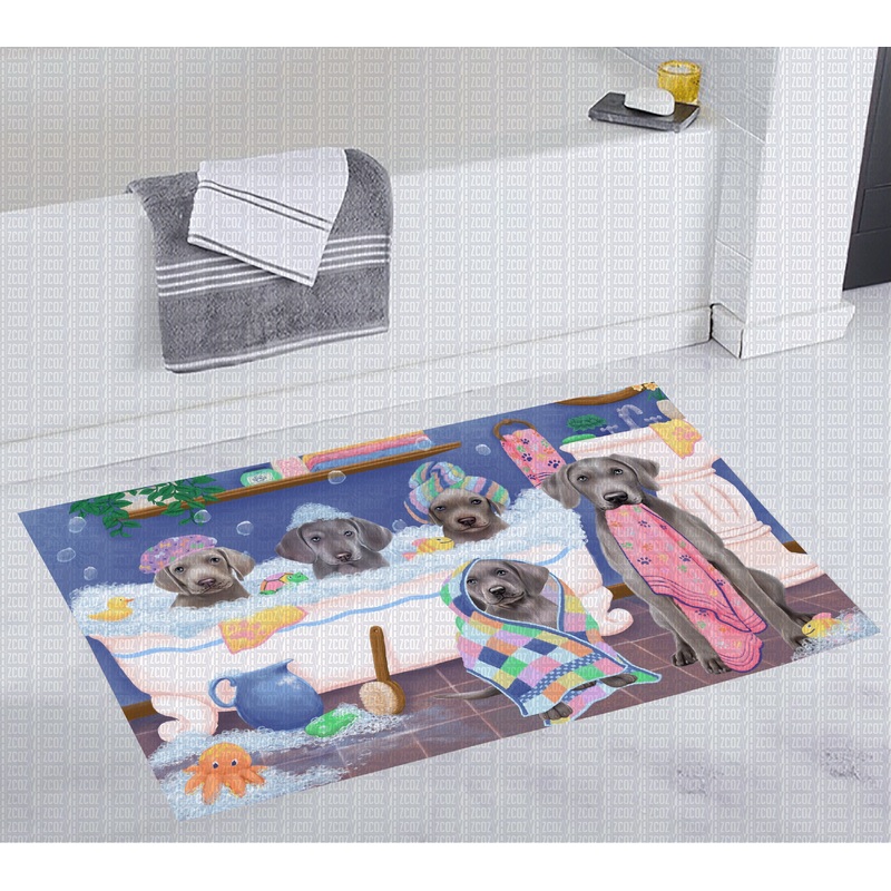 Weimaraner Bubble Bath CL20111917MDD Non-slip Door mats