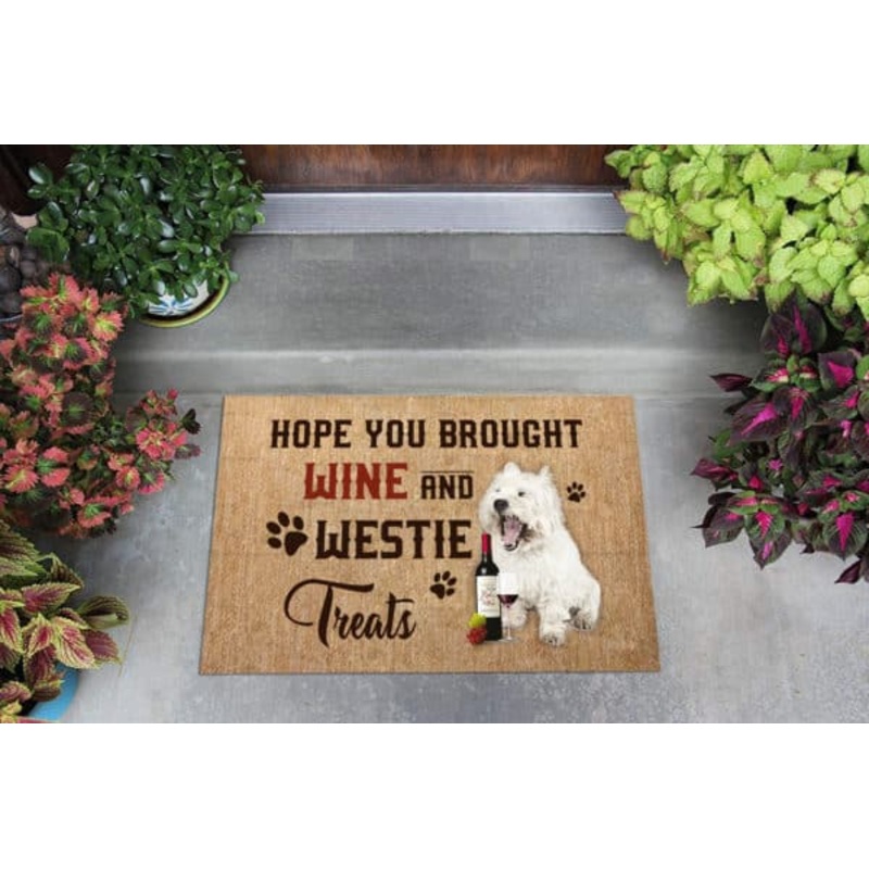 West Highland White Terrier CLP0111144D Non-slip Door mats